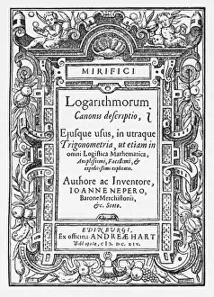Text Prints: Napier's treatise on logarithms