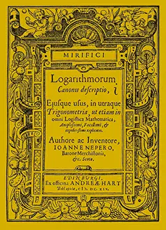 More Science & Medical Prints: Napier's treatise on logarithms
