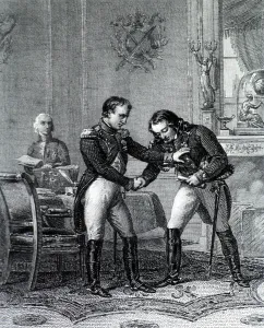 Hospital Prints: Napoleon Greets Larrey, 19th Century