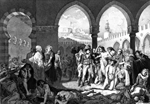 Plagues Prints: Napoleon Visits Plague Victims in Egypt, 1799