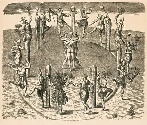 Circle Prints: Native American Dance, 16th Century