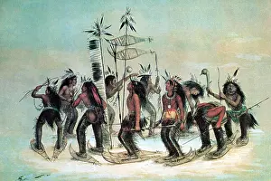 Dance Prints: Native American Indian Snow-Shoe Dance