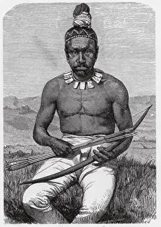 World Cultures Prints: Native American Man, California, 1880