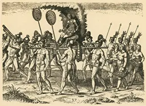 Jacques Prints: Native American Wedding Ceremony, 16th Century