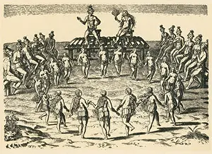 Colonial Prints: Native American Wedding Ceremony, 16th Century