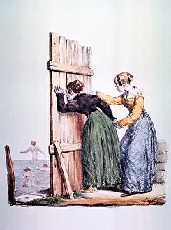 Behavior Prints: Naughty Ladies, 19th Century