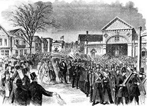Organized Prints: New England Shoemaker's Strike, 1860