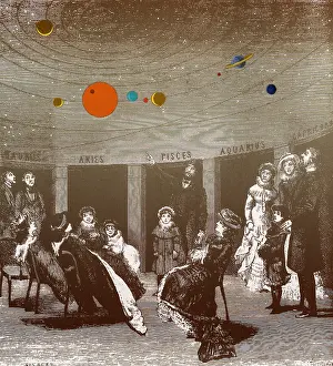 Science Prints: The new planetarium in Paris, 1880