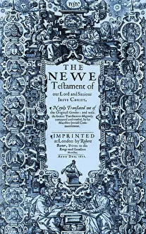 Title Prints: New Testament, King James Bible