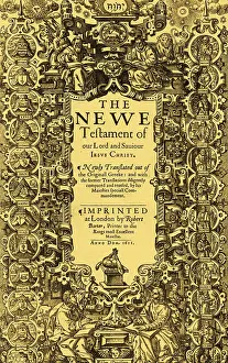 Title Prints: New Testament, King James Bible