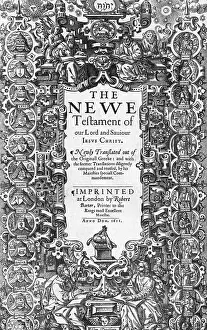 Title Prints: New Testament, King James Bible