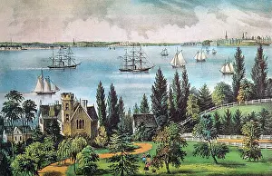 Garden Prints: New York Bay, 1872