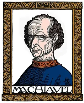 16th Prints: Niccolo Machiavelli, Italian Author