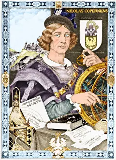 Sphere Prints: Nicolaus Copernicus, Polish Astronomer