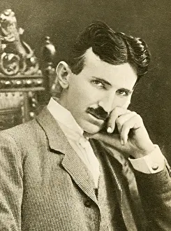 Nikola Prints: Nikola Tesla, Serbian-American Inventor