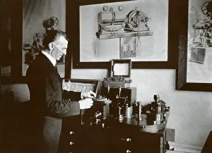 Electrical Prints: Nikola Tesla, Serbian-American Inventor