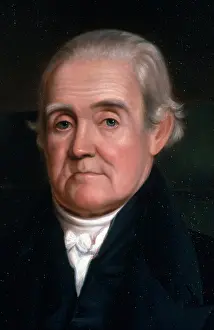 Lexicographer Prints: Noah Webster, American Author
