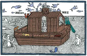 Prophet Prints: Noah's Ark with Merfolk, 1493