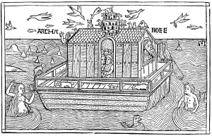 Prophet Prints: Noah's Ark with Merfolk, 1493