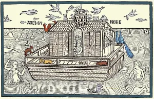 Prophet Prints: Noah's Ark with Merfolk, 1493