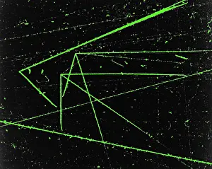 Accelerator Prints: Nuclear Particle Tracks