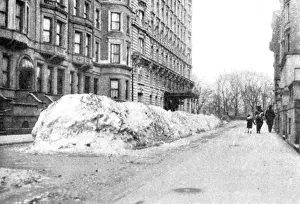 Snowstorm Prints: NYC, Snow Removal, 1915