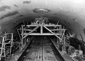 Cities Prints: NYC Subway Construction, 1906
