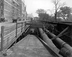 Cities Prints: NYC Subway Construction, 1926
