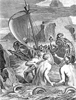 Imaginary Prints: Odysseus Escapes Charms of the Sirens