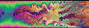 Bubble Prints: Oily surface of a soap bubble