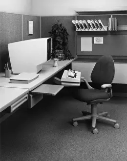 Interior Prints: Old Office Workspace