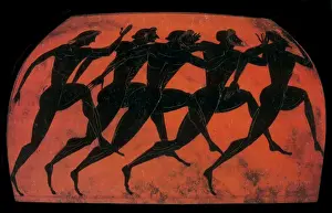 Prints of The Ancient Olympic pentathlon was an athletic contest History Prints: Olympic Games, Panathenaic Games, Black-figure Pottery, Ancient Greek Vase