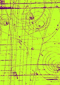 Subatomic Prints: Omega-Minus Particle, First Observation, 1964