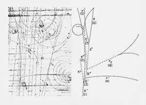 Subatomic Prints: Omega-Minus Particle, First Observation, 1964