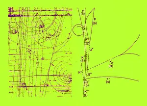Subatomic Prints: Omega-Minus Particle, First Observation, 1964