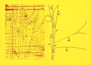 Subatomic Prints: Omega-Minus Particle, First Observation, 1964