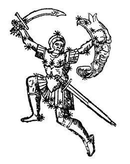 Asterism Prints: Orion Constellation, 15th Century
