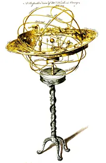 Instrument Prints: Orrery, Mechanical Model of Solar System