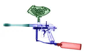Mixed Science Images Prints: Paintball Gun