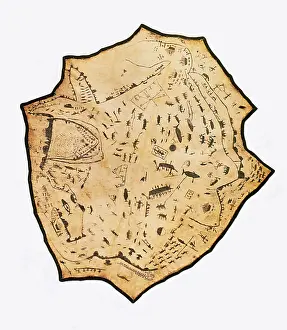 Iconography Prints: Painted sealskin