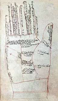 Fifteenth Prints: Palmistry, Palm Lines, 15th Century