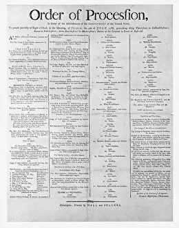 Printed Prints: Parade for the US Constitution