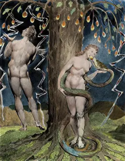 Judaism Prints: Paradise Lost, The Temptation and Fall of Eve