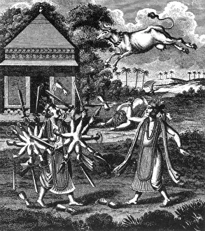 Cattle Prints: Parasurama, Sixth Avatar of Vishnu