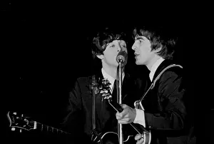 Playing Prints: Paul McCartney and George Harrison, The Beatles, 1964