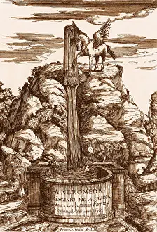 Etching Prints: Pegasus on Mount Parnassus