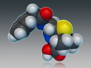 Atomic Prints: Penicillin G Molecular Model