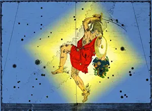 Asterism Prints: Perseus Constellation, Bayer, 1603