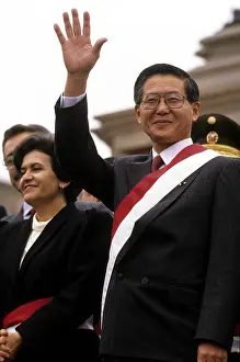 1990 Prints: Peruvian President Alberto Fujimori, July 28, 1990