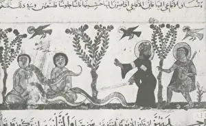 Pharmacists Prints: Physician aiding serpent-bitten man, Illustration
